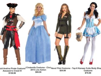 A look at some costumes that are being sold for this year’s Halloween. 